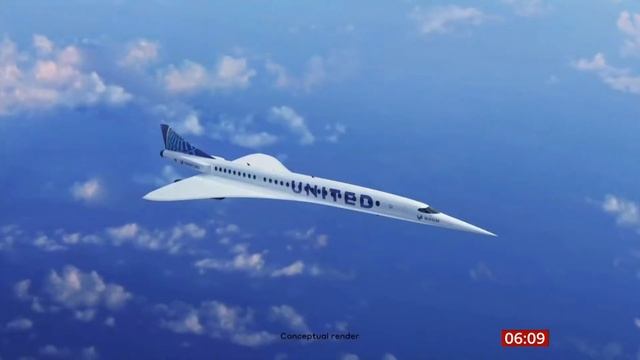 United Airlines orders Boom overture supersonic jet (USA) - BBC News - 4th June 2021 смотреть онлайн