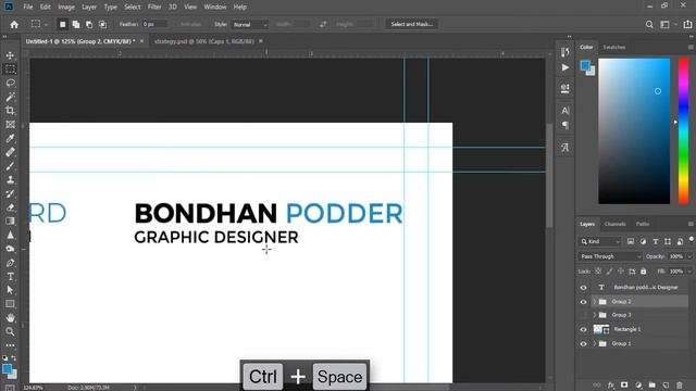 Corporate Business Card Design In Photoshop - Designhob