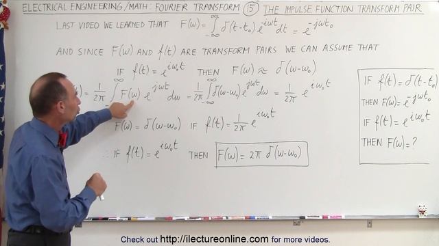 Electrical Engineering: Ch 19: Fourier Transform (15 of 45) The Impulse Function Transform Pair смотреть онлайн