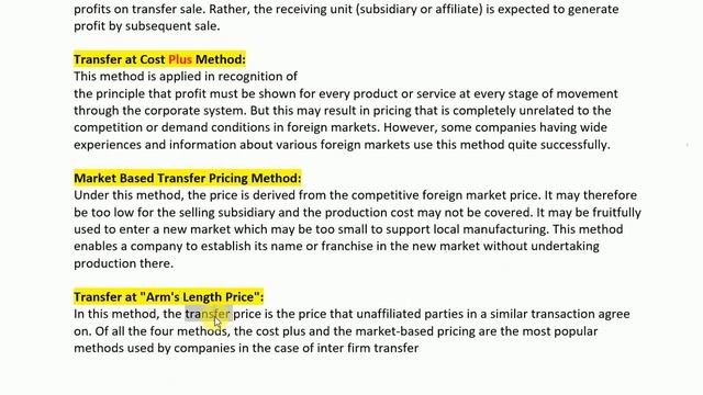 Transfer pricing in international marketing смотреть онлайн