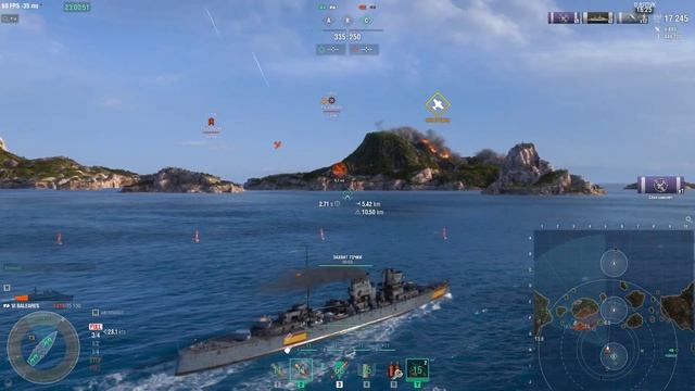 Мир Кораблей KWANT рандом 2х2 VegeraR интересный до странности бой смотреть онлайн