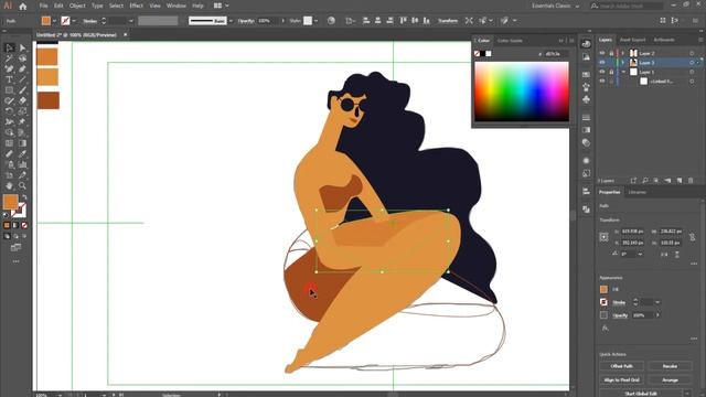 Flat Design,Illustration Character Design - Adobe Illustrator Tutorial (Flat Design) смотреть онлайн