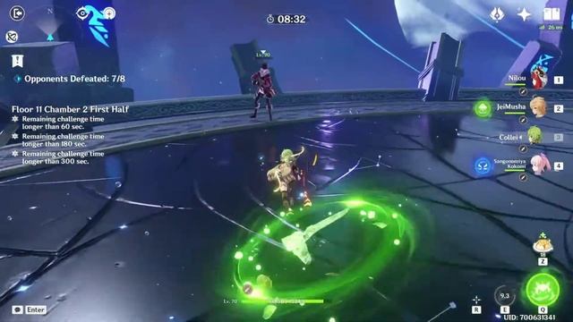 1Team Only Destroying The Spiral Abbys With NILOU and ALBEDO смотреть онлайн