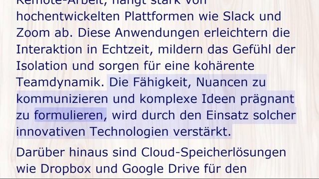 Deutsch - schwierig - Erfolgreiche Remote-Arbeit: Wichtige Tools und Tipps смотреть онлайн