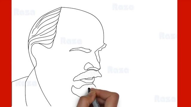 Vladimir Lenin drawing easy How to draw Vladimir Lenin drawing step by step смотреть онлайн
