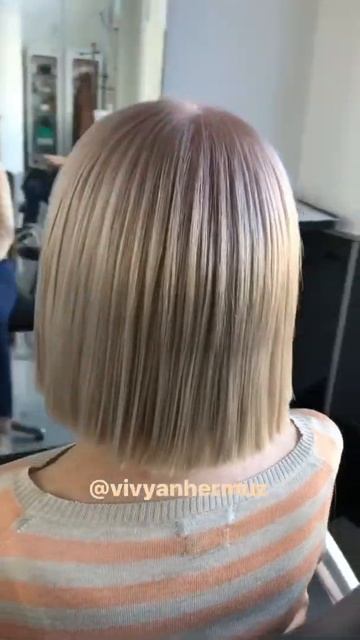 Blow dry hairstyle for women with long bob #vivyanhermuz #shorts #hair #blowdry #hairstyle #short смотреть онлайн