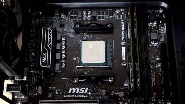 Análisis MSI B450M PRO-VDH MAX y prueba de OC смотреть онлайн