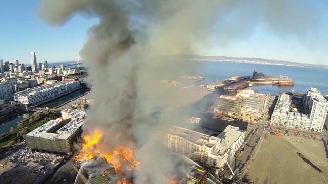 Mission Bay Fire - Drone Eye View (Extended) смотреть онлайн