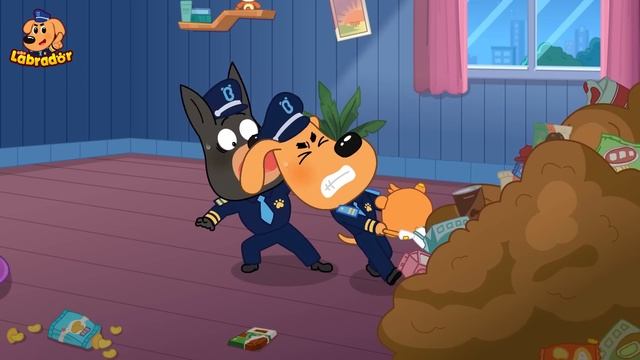 Don't Put Toys in Your Mouth | Playdough Safety Tips | Kids Cartoons | Sheriff Labrador смотреть онлайн