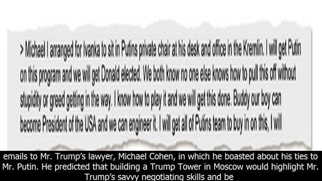 Trump associate boasted that moscow business deal ‘will get donald elected’ смотреть онлайн