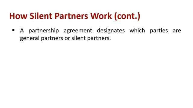 Understanding Silent Partner смотреть онлайн