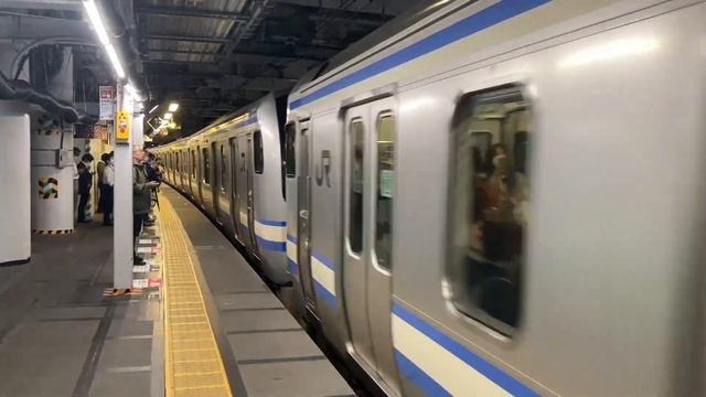 15.05.2023 года.Прибытие электрички маршута «Касима-Курихама» на станцию Синагава.