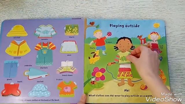 Книга с магнитами Getting Dressed / Книги на английском смотреть онлайн