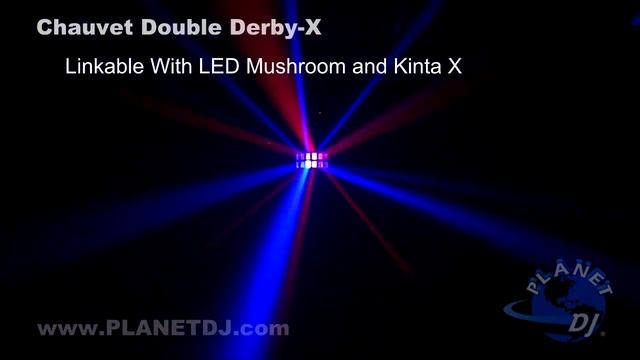 Chauvet DOUBLE DERBY-X DMX LED Effect Light - Planet DJ Showroom смотреть онлайн