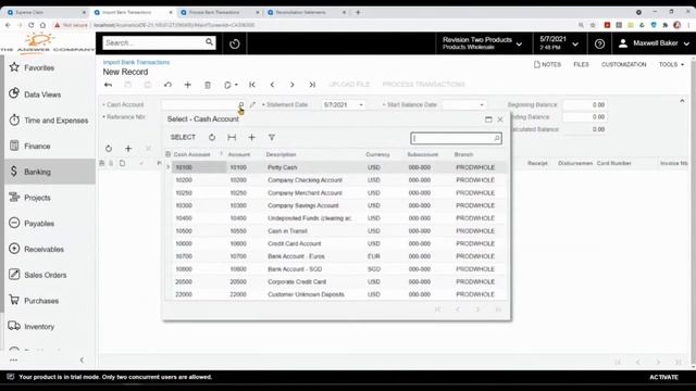 Managing Your Business's Expenses in Acumatica смотреть онлайн