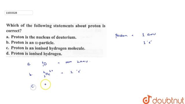 Which of the following statement about proton is correct? смотреть онлайн