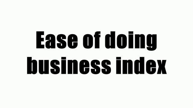 Ease of doing business index смотреть онлайн