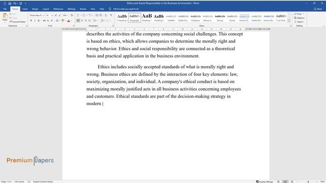Ethics and Social Responsibility in the Business Environment - Essay Example смотреть онлайн