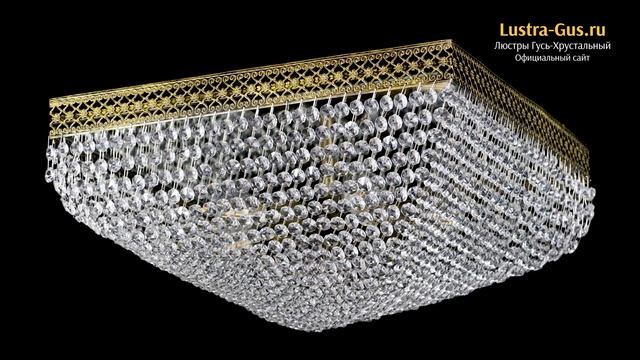 Хрустальная люстра «Квадрат Венеция №3 под бронзу» - Гусь-Хрустальный завод смотреть онлайн