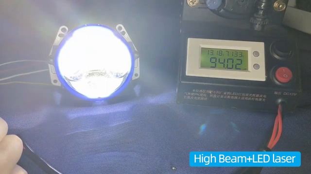 Booming! Brightest Double Laser Bi LED Projector Headlights 200W for Car Lighting Range Over 2000M смотреть онлайн