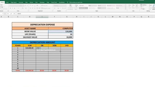 Calculate Depreciation in Excel | SLN | DB | DDB | SYD - Depreciation Calculator in Excel Urdu/Hind смотреть онлайн