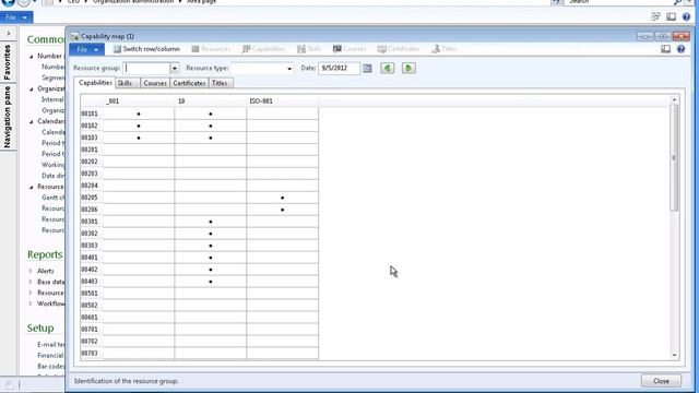 Microsoft Dynamics AX 2012 Production - Resource Capability Overview смотреть онлайн