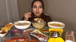MUKBANG | АЗИАТСКАЯ ЕДА - ДЕГУСТАЦИЯ | ТОКПОККИ ЛАПША ЗАКУСКИ |