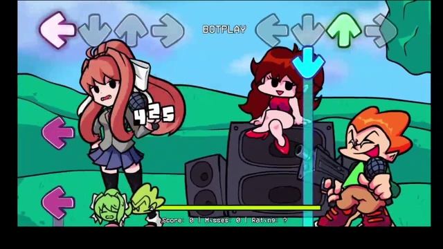No Admins - No Heroes But It's Monika VS Pico | FNF COVER