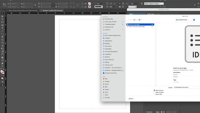Loading Preflight Profiles in Adobe Indesign смотреть онлайн