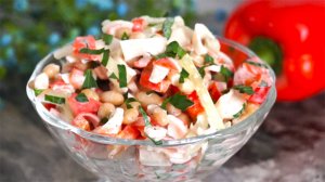 На столе столько всего, а гости едят только этот салат "Нефертити". Салат-объедение за 10 минут