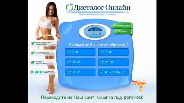 Похудеть надо с помощью диеты симметрия