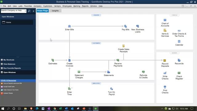 Class Tracking Business & Personal Setup QuickBooks File 840 QuickBooks Pro 2021 смотреть онлайн