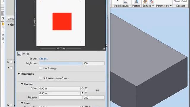 AutoDesk Inventor Studio Video Tutorial - How to map an image to create transparency смотреть онлайн