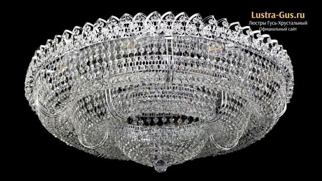 Хрустальная люстра «Двойное Кольцо Классика - 10 ламп» - Гусь-Хрустальный завод смотреть онлайн