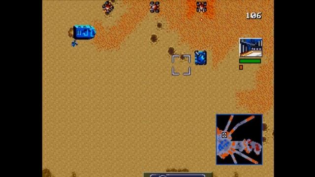 Dune2 Sega по сети - Dune2 PvP - Yagelon(A) Vs Max(H) - Карта Fish Eye - Genesis Mega Drive Online