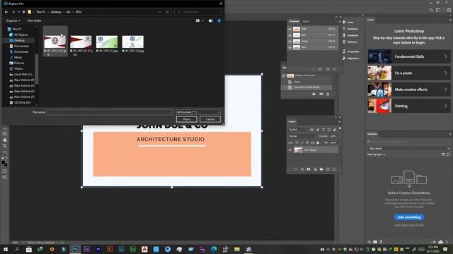 How to use mockup in Adobe Photoshop for Business card. смотреть онлайн
