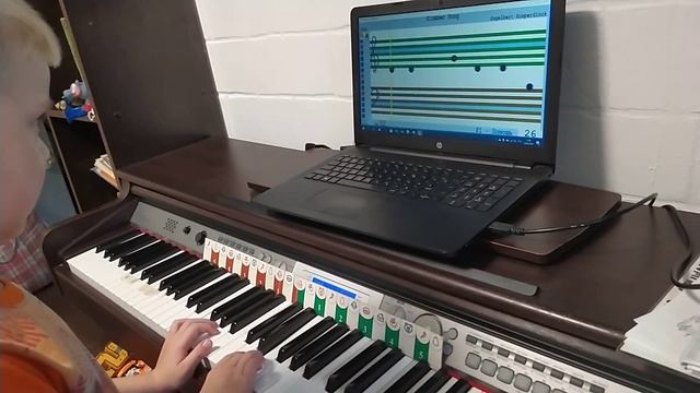 Учимся читать ноты с программой софт, Денис, 7 лет