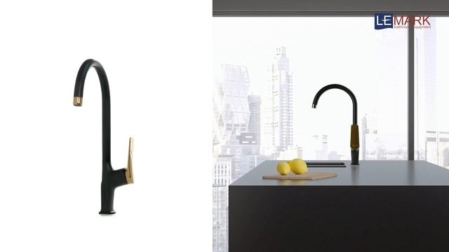 Смеситель для кухонной мойки Lemark Bronx LM3705BLR смотреть онлайн