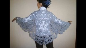 Вязаная крючком шаль