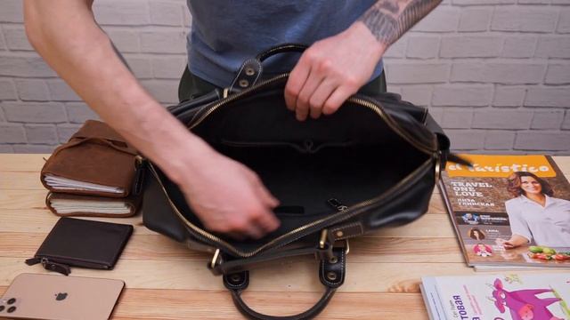 Обзор кожаной многофункциональной сумки Vintage 14204 смотреть онлайн