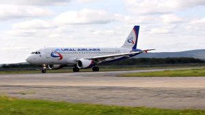 Airbus A320 Уральские Авиалинии - Взлет и посадка в Кольцово (Екатеринбург)