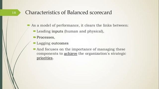 Strategy maps for Private & Public sector | Characteristics of Balanced scorecard смотреть онлайн