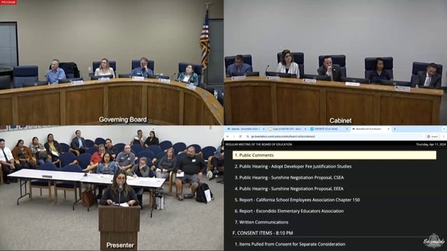 Escondido Union School District Board of Education Meeting - April 11 2024 смотреть онлайн