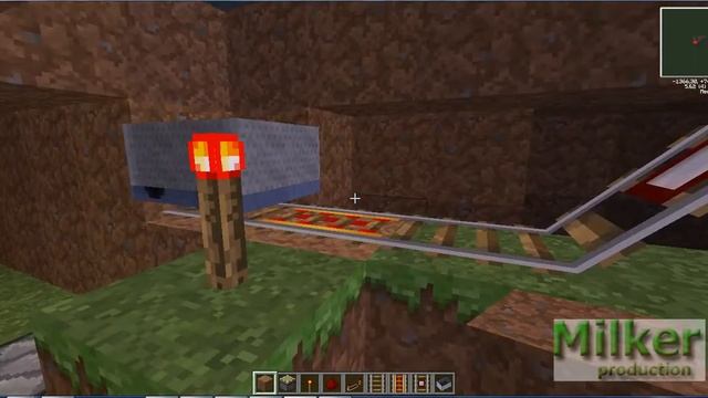 Minecraft механизмы - [2 серия] Секретный проход в горе.avi смотреть онлайн