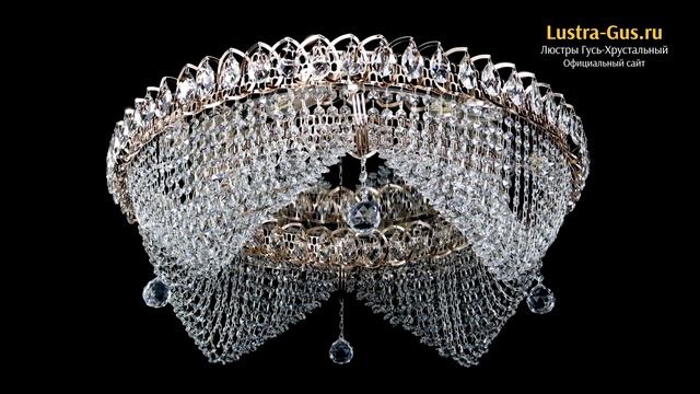 Хрустальная люстра «Кольцо Волна №8» - Гусь-Хрустальный завод смотреть онлайн