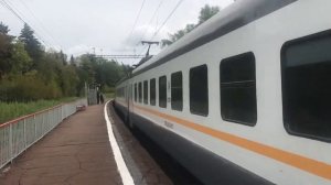 Электропоезд ЭП2Д-0141 платформа Троицкая