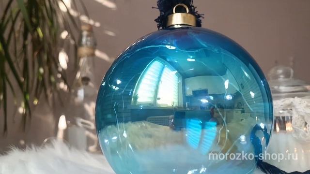 Светящийся шар на канатике ЛЮСЬЕЛЬ ДЮ СЬЕЛЬ, стекло, 15 теплых белых микро LED-огней, 14 см GF-2208 смотреть онлайн