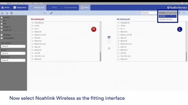 How to connect hearing aids to Connexx