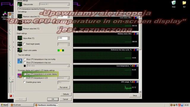 Monitorowanie temperatury CPU - OSD смотреть онлайн