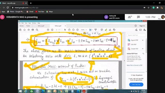 Moment Of Inertia Advanced Engineering Mechanics Class 2 (@12:00 P.M. 15/10/2020) смотреть онлайн